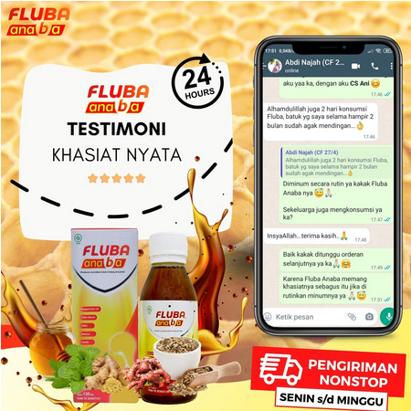 FLUBA ANABA 130ml - 3x Lebih Ampuh Atasi Masalah Flu Batuk Anak | Original Madu Herbal Obat Flu Batuk Anak / Obat Flu Anak / Obat