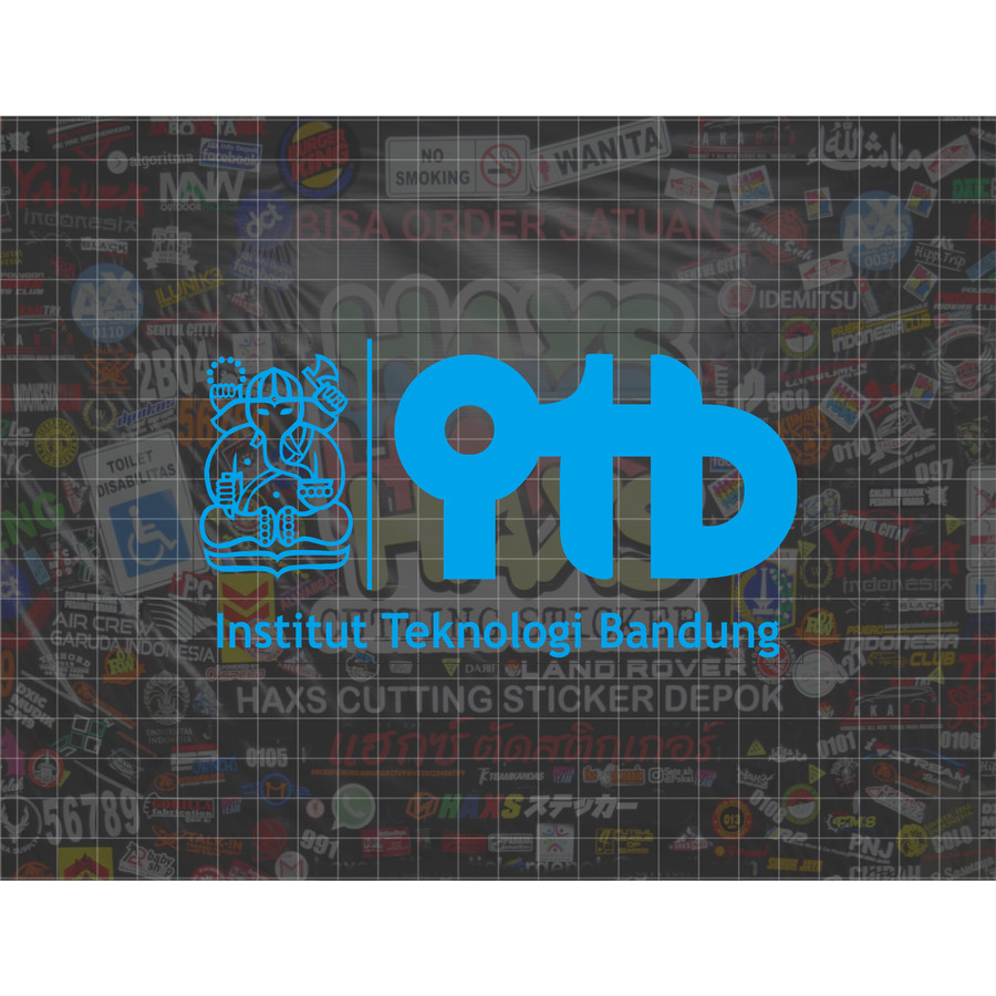 Cutting Sticker ITB Ukuran 15 Cm