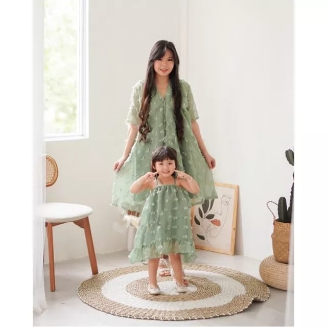 JENNIE RUBIAH KIDS COUPLE MOM DRESS ANAK