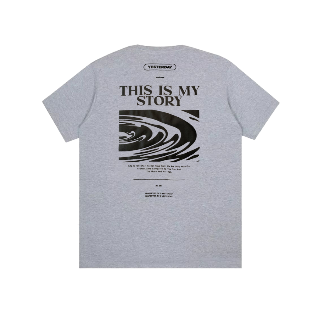 Yesterday T-Shirt Ploms Grey Misty