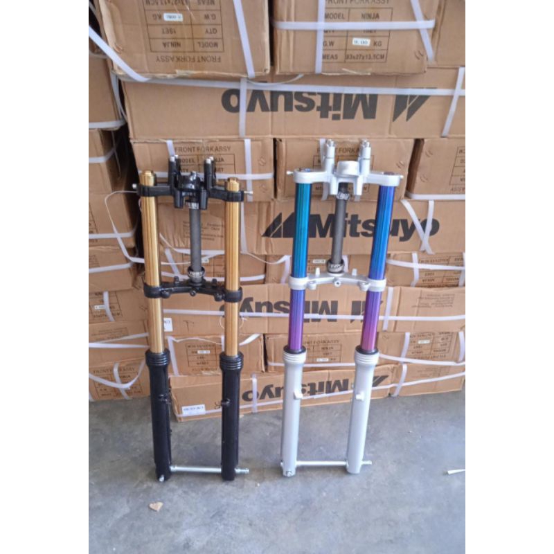 Skok depan ninja as gold pnp cb gl mp tiger cb150, skok ninja, ninja merk nagoya dan mitsuyo