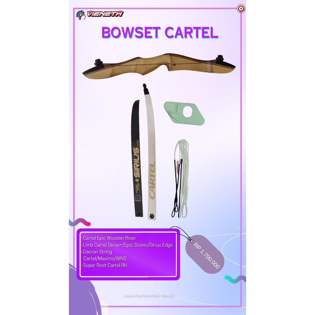 BOW SET CARTEL - STANDART BOW CARTEL - BOW SET - PANAHAN