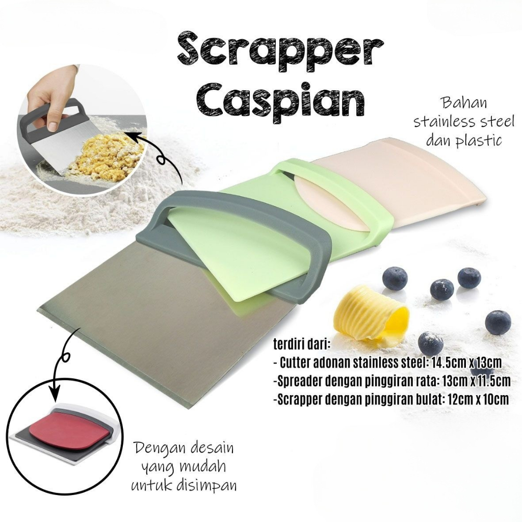 Scrapper Pemotong Adonan Kue | Scrapper Caspian
