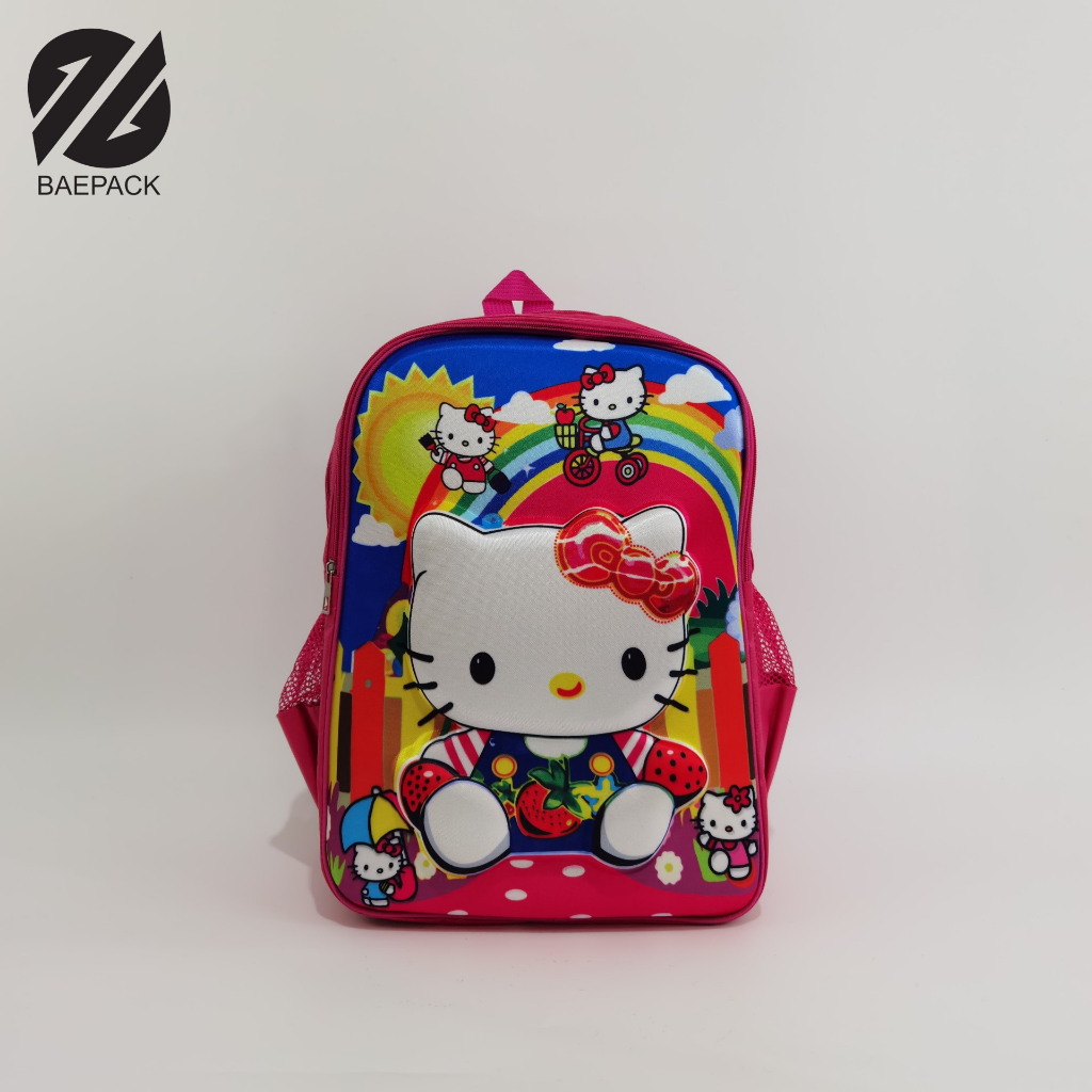 Tas Anak Perempuan Ransel Sekolah Karakter Hello Kitty / tas anak tk / tas anak SD / Original Baepack