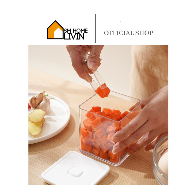 SMHOME- BOX KOTAK BUAH / KUE KECIL / Acar FRUIT VEGGIE TRANSPARAN KONTAINER