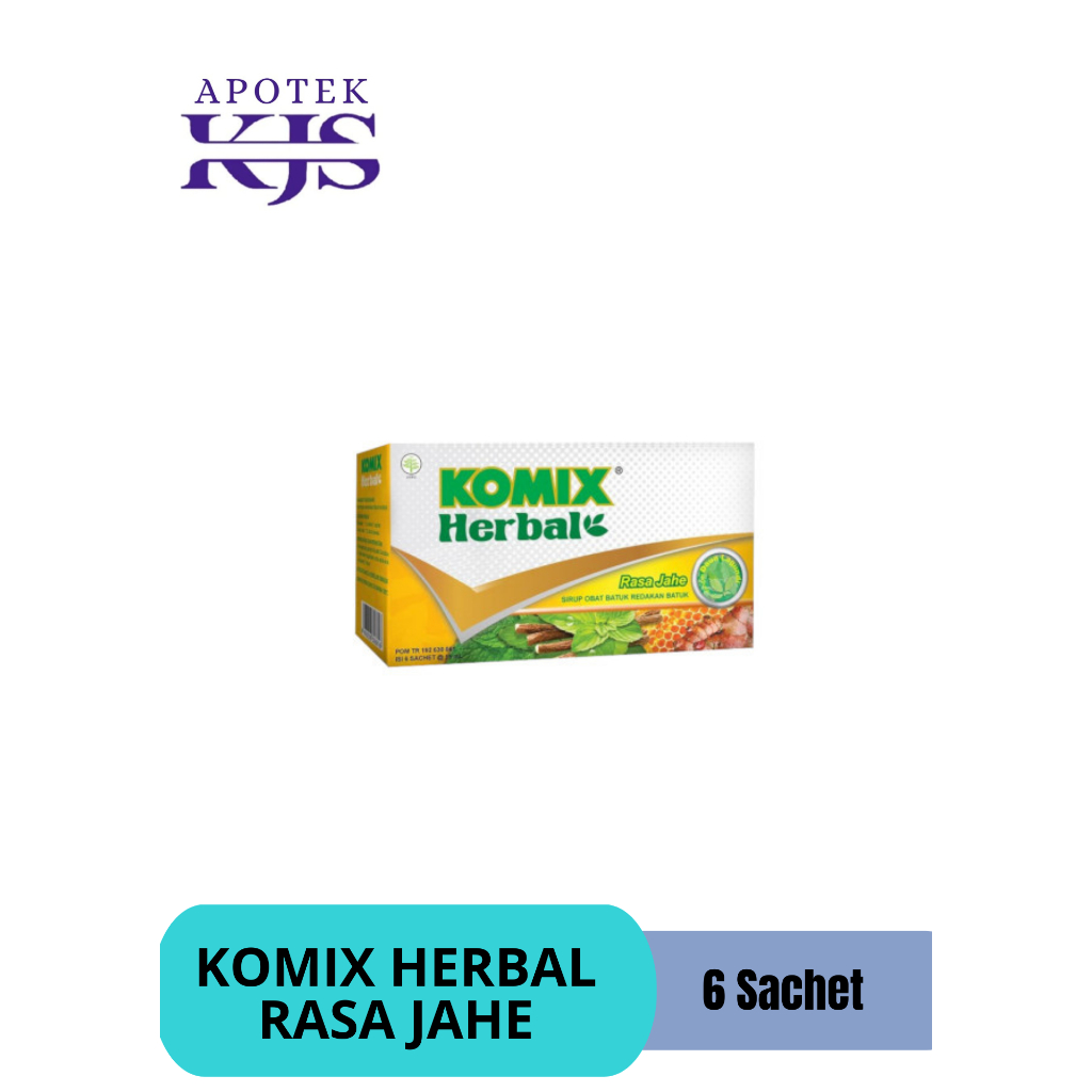 

Komix Herbal Jahe Sachet 1 Pack (6 Sachet)