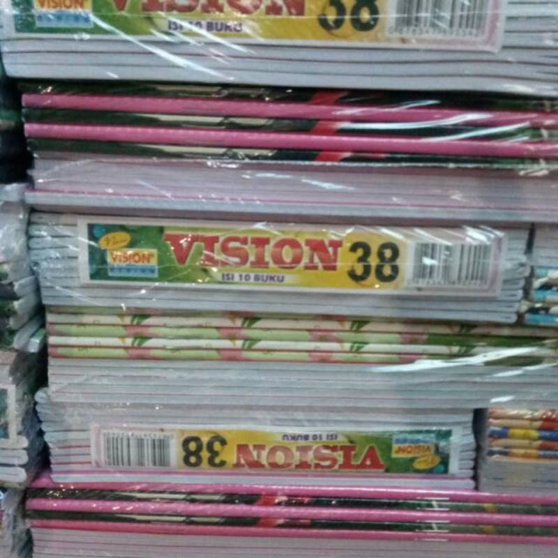 

buku tulis 1pak vision 38 lembar