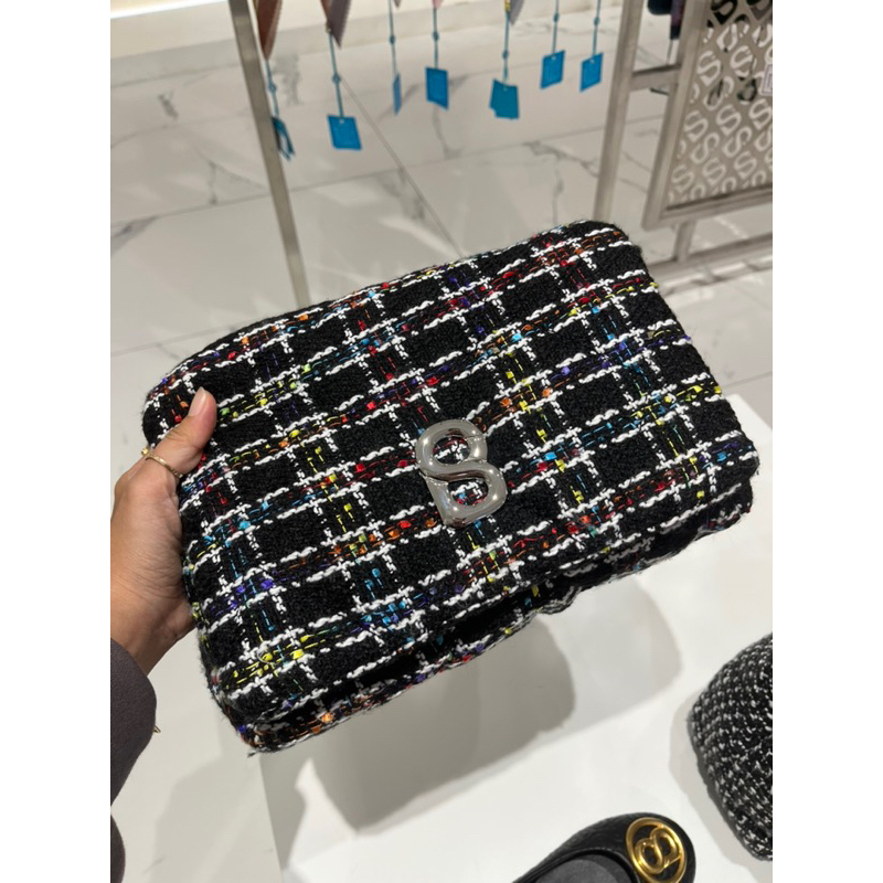 Tweed Zoey Bag Buttonscarves