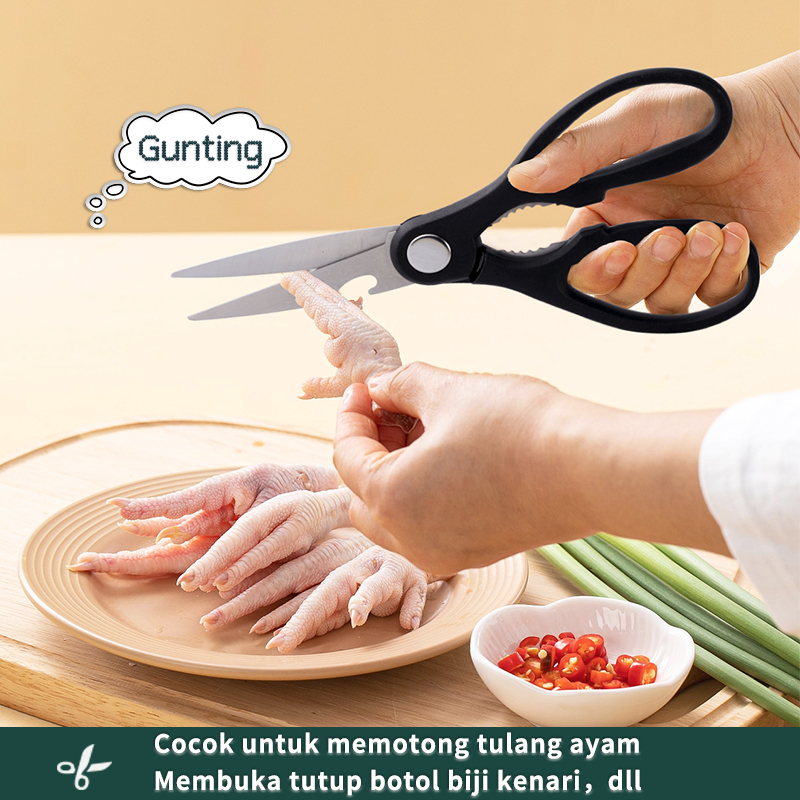 Letyeah &amp; Anantagt Pisau Dapur Set 7pcs /Pisau Daging /Gunting/ Pisau Buah/Kitchen Knife Set Anti Karat