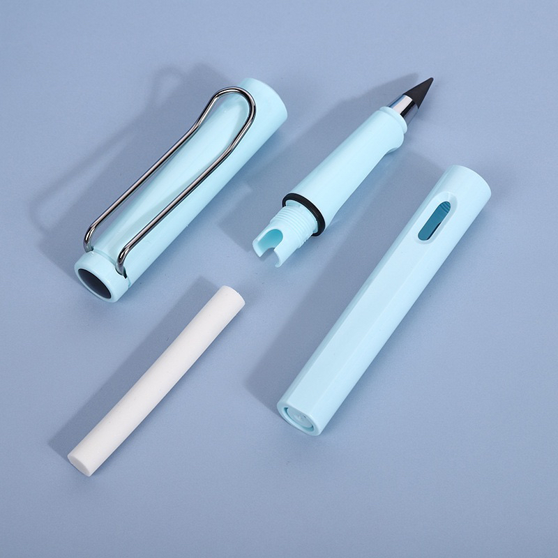 PENSIL ETERNAL AJAIB REFIL UNLIMITED TANPA RAUTAN WARNA MACARON / ALAT TULIS ANAK SEKOLAH