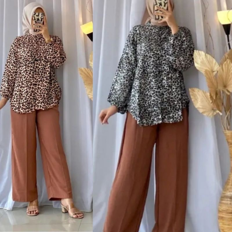 LEOPARD SET CRINKLE LD 110 . LEOPARD SETELAN TERBARU . LEOPARD ONESET CRINKLE MACAN . LEOPARD CRINKL