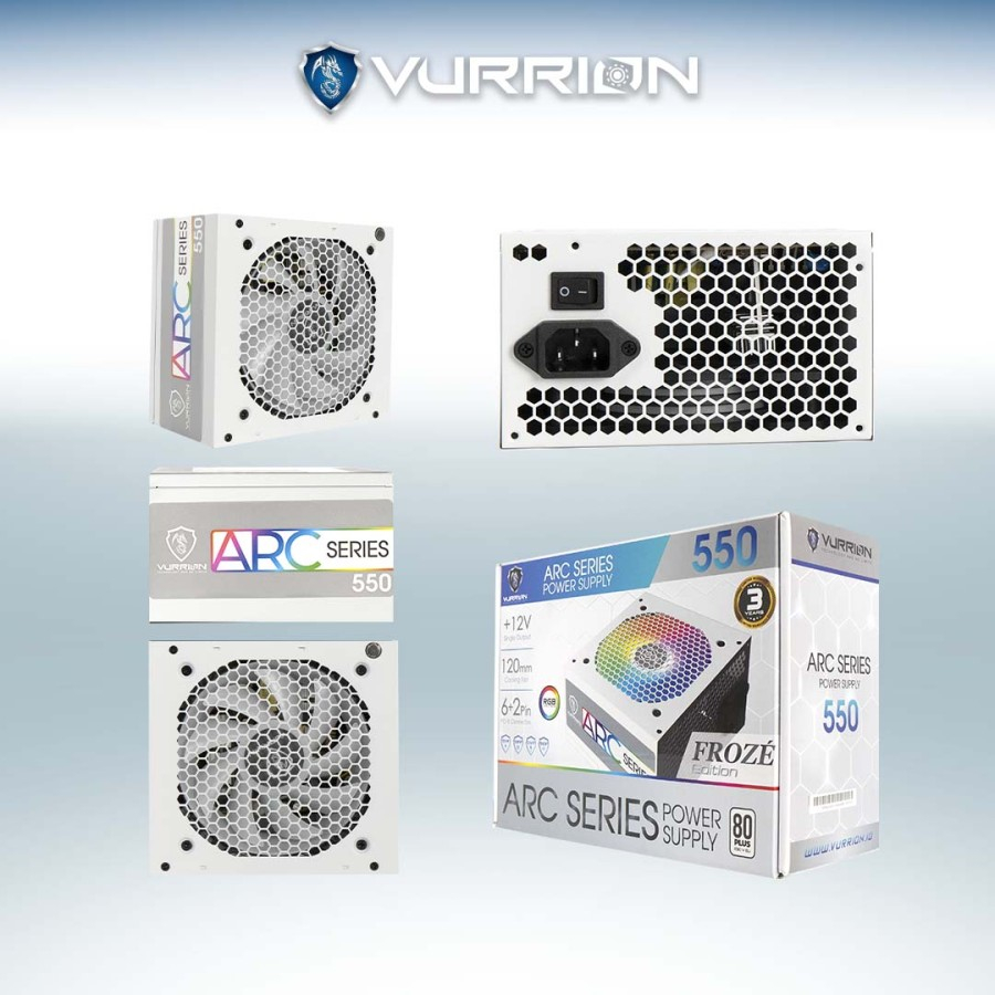 Power Supply VURRION ARC Series 550Watt Froze Edition RGB - PSU 550W