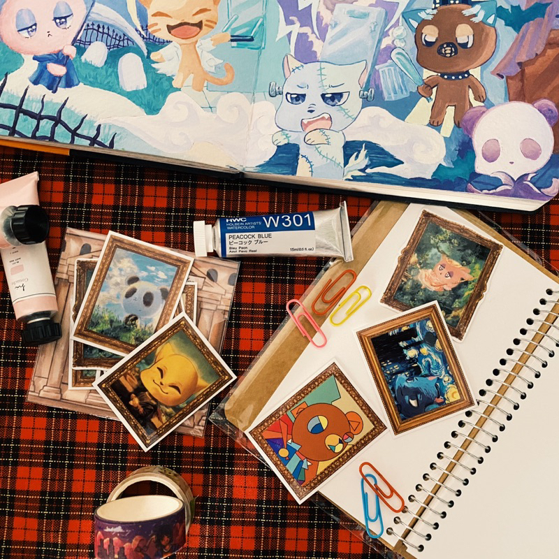 

Museum of Ador~Art~bles: Sticker flakes bertemakan the great painting masters