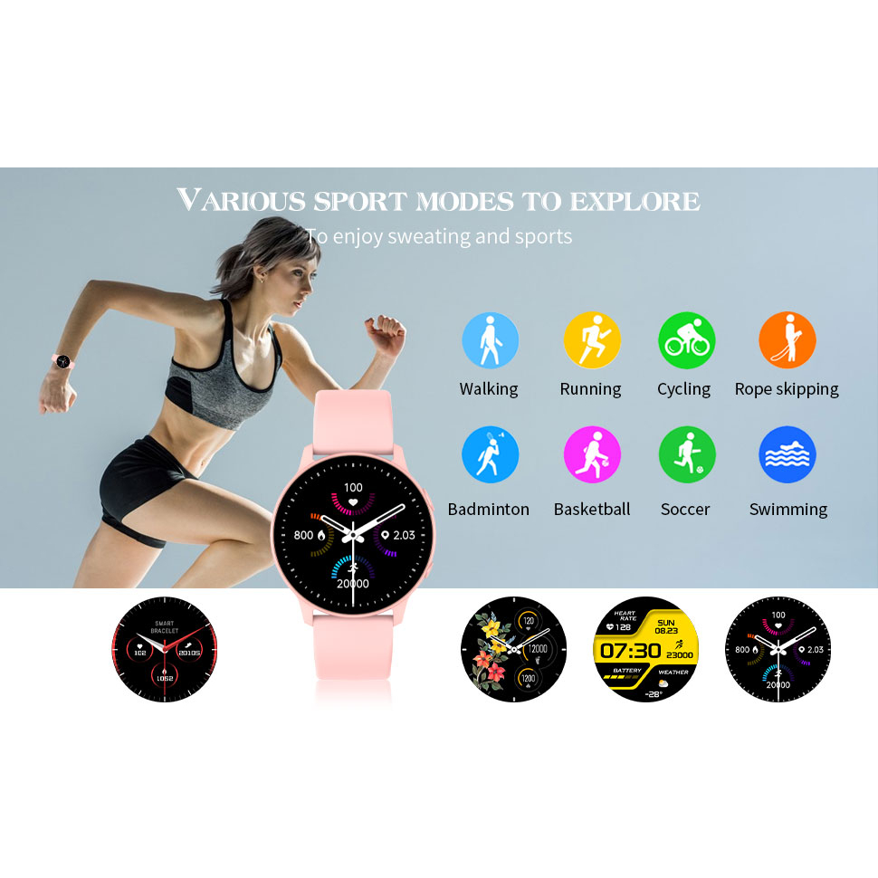 Smartwatch woman‘s Smartwatch IP68 Waterproof/Tahan air 1.28HD wallpaper custom Heart Rate blood pressure monitor Fitnes Tracker MX1