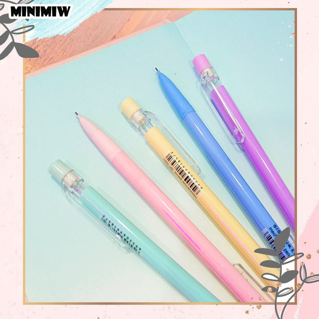 Pensil cetek mekanik warna makaron Pencil Termurah unik Lucu BY MINIMIW