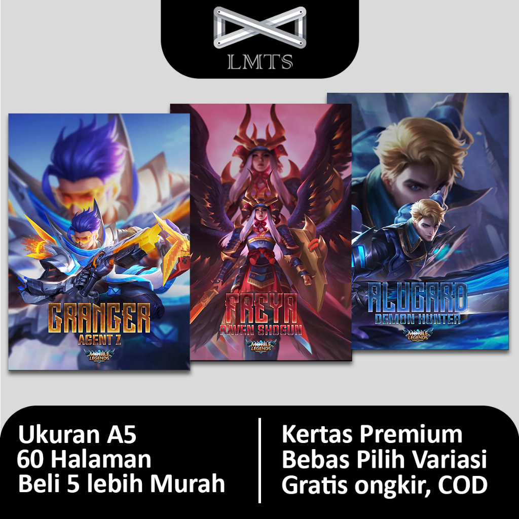 

[Grosir] Buku Tulis Mobile Legend Character [A] A5