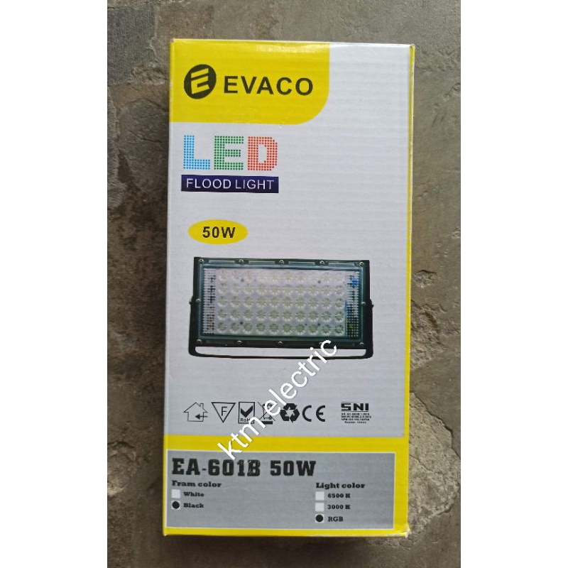 lampu sorot LED 50watt RGB warna warni remote