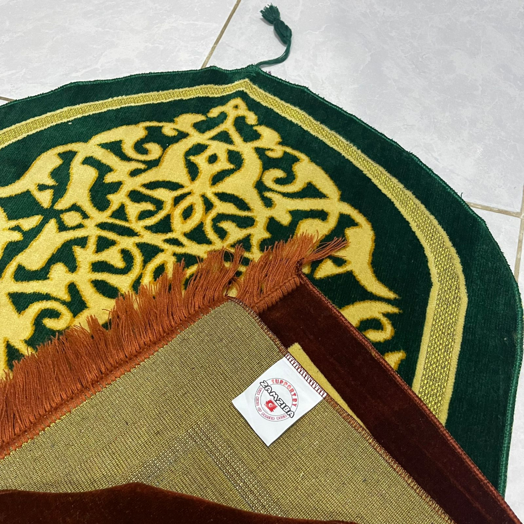 Sajadah Kubah Zamziba Spigel Ukuran Dewasa 70x110cm Super Spigel