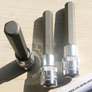kunci L tipe sok kunci roda mobil L12mm x 1/2dr x 100 mm cjap mata germany