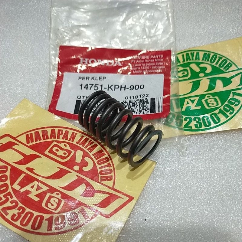 SPRING VALVE PER KLEP HONDA KARISMA SUPRA X 125 F1 INJEKSI 14751 KPH 900 ORIGINAL AHM