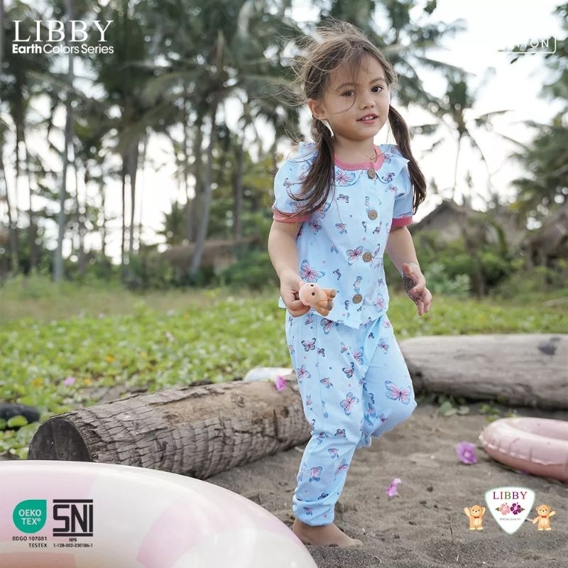 LIBBY - ROCCO GIRL PANJANG LIBBY - SETELAN BAJU ANAK LIBBY - PIYAMA BAYI - BAJU ANAK