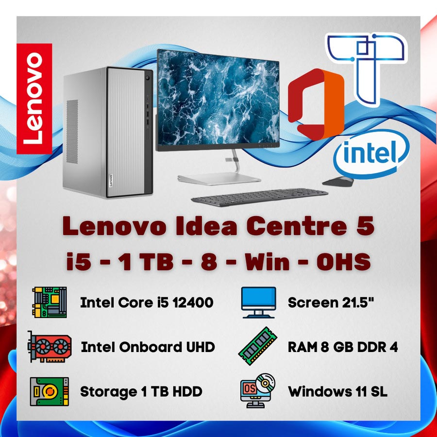 Lenovo IdeaCentre 5 Desktop PC - i5 - 1 TB - 8 - Windows 11 - OHS