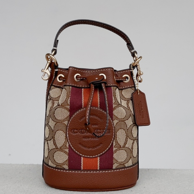 8322 coach Mini DEmpsey Bucket Bag Women Crossbody Sling Handbag