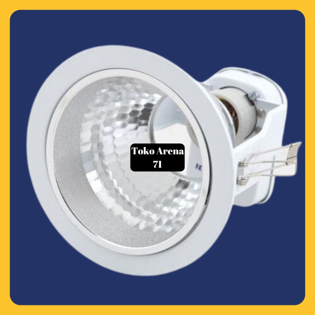 FITTING LAMPU RUMAH DOWNLIGHT PHILIPS WARNA SILVER WARNA PUTIH FITTING DOWNLIGHT PHILIPS RECESSED 66