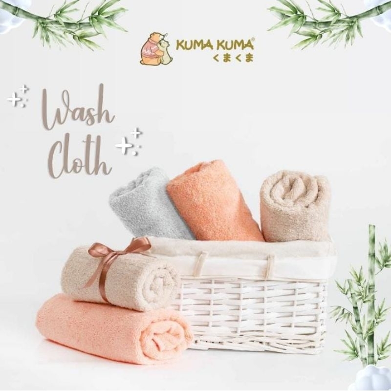 Kuma Kuma Wash Cloth / Sapu Tangan Kuma2 isi 4 PCS