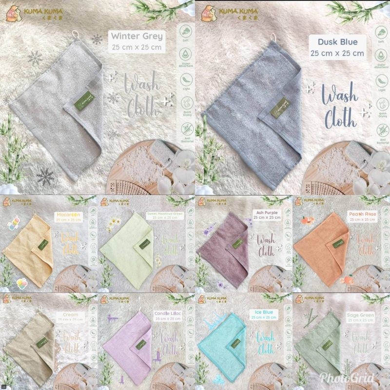 Kuma Kuma Wash Cloth / Sapu Tangan Kuma2 isi 4 PCS