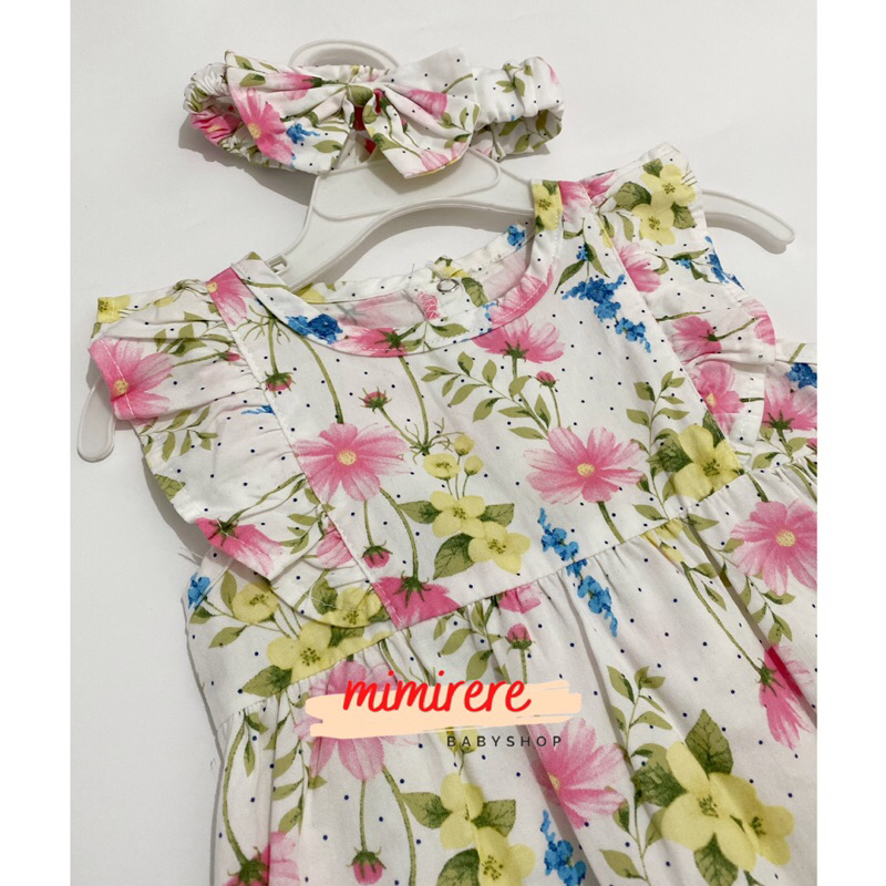 Baby Romper Ruffle Colorful Crinkle Pastel / Jumpsuit Bayi Cotton Crinkle Earth Tone