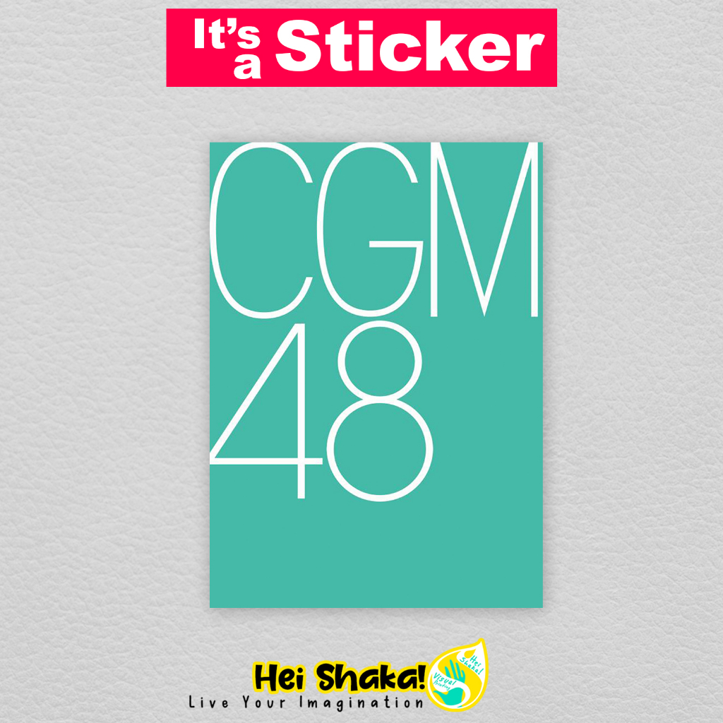 

Stiker CGM48 Chiang Mai Idol Sticker Musik Band Vinyl Anti Air