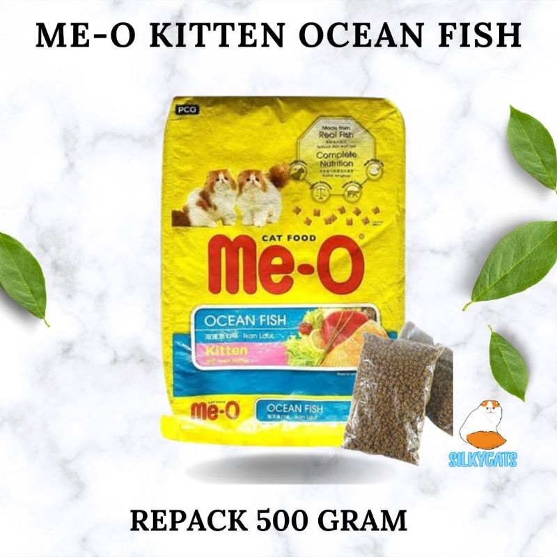 ME-O kitten ocean fish repack 500 gram. makanan kucing meo repack 500 gr