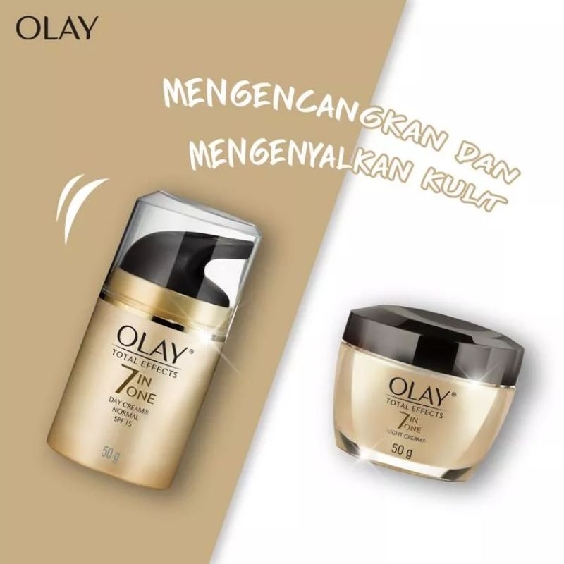 Olay Total Effects 7in1 100ml Sabun Cuci Muka Perawatan Kulit Anti Aging Cleanser 50ml