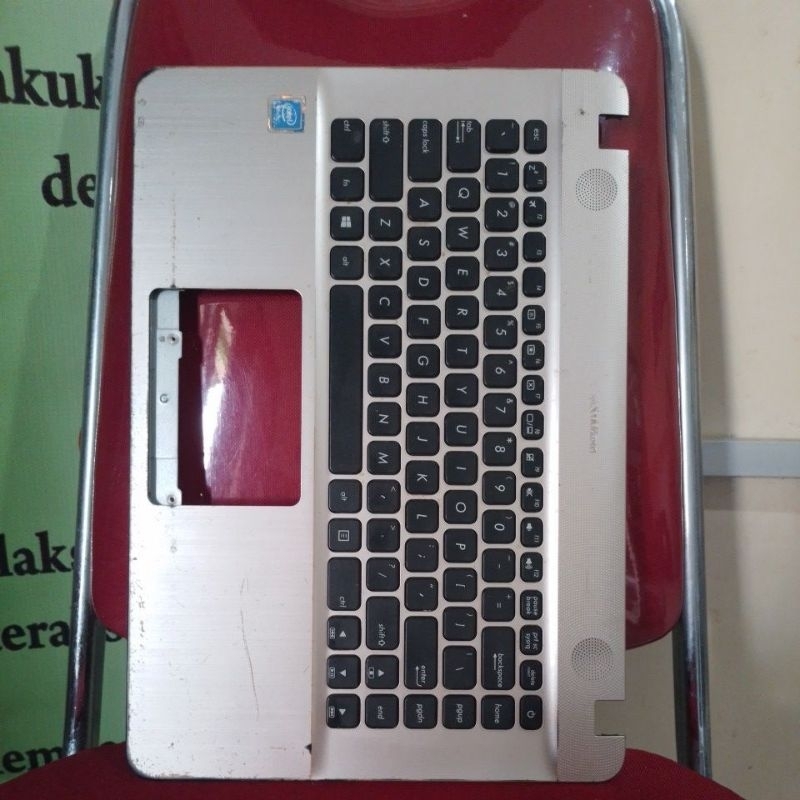 keyboard + casing atas laptop asus x441 x441m x441n x441s x441b x441u original