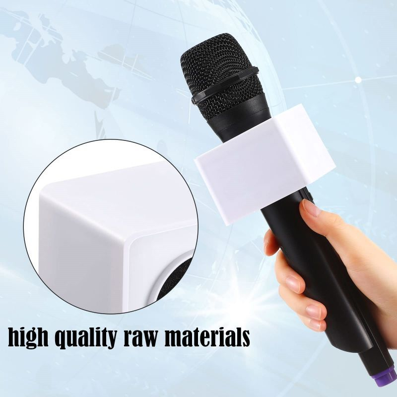 Mic Flag Mic Interview Cube Logo Flag Station Mic Holder Mic Reporter Microphone Holder