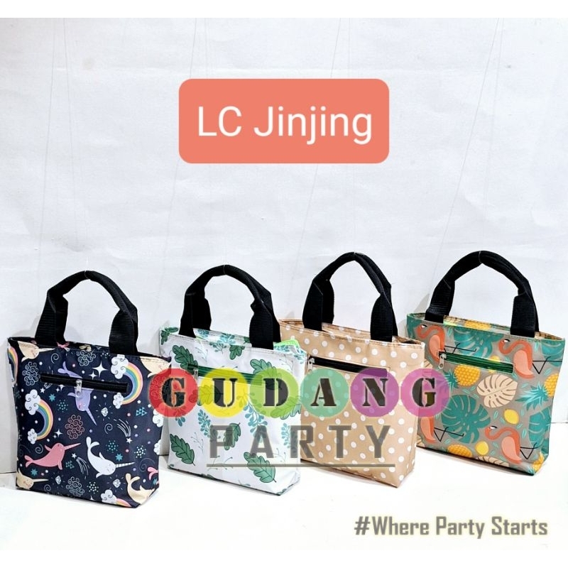 Tas LC Jinjing/Tas kosmetik/Tas LC Tenteng/Tas Souvenir/Tas Serbaguna