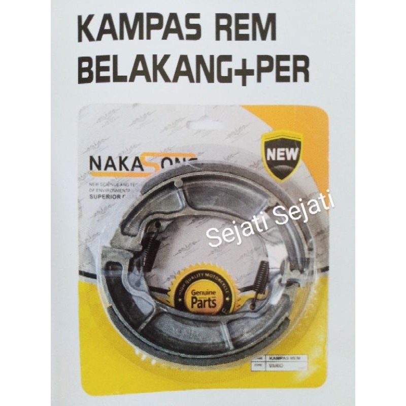 Kampas Rem Belakang+ Per Motor Yamaha