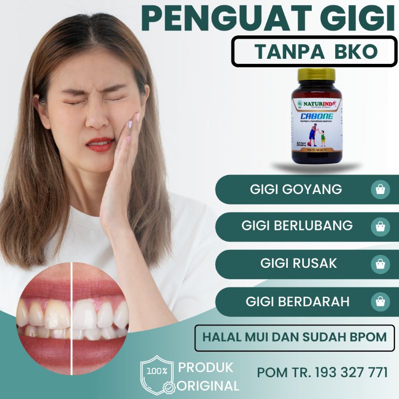 Obat Gigi Rusak Ampuh Keropos Goyang Berlubang Berdarah Bolong Herbal Penguat Gigi