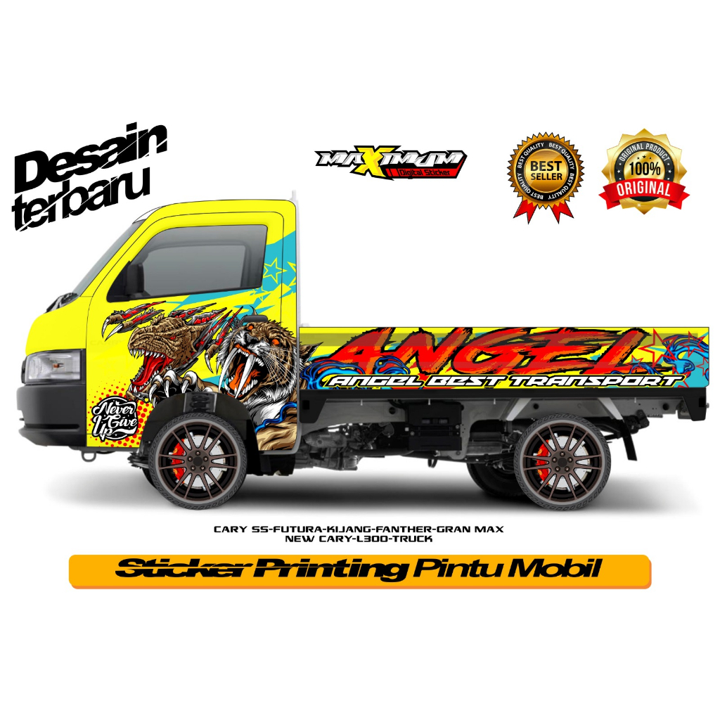 STICKER DECAL MOBIL PICKUP FULL BODY / DECAL PICKUP CUSTOM-A001