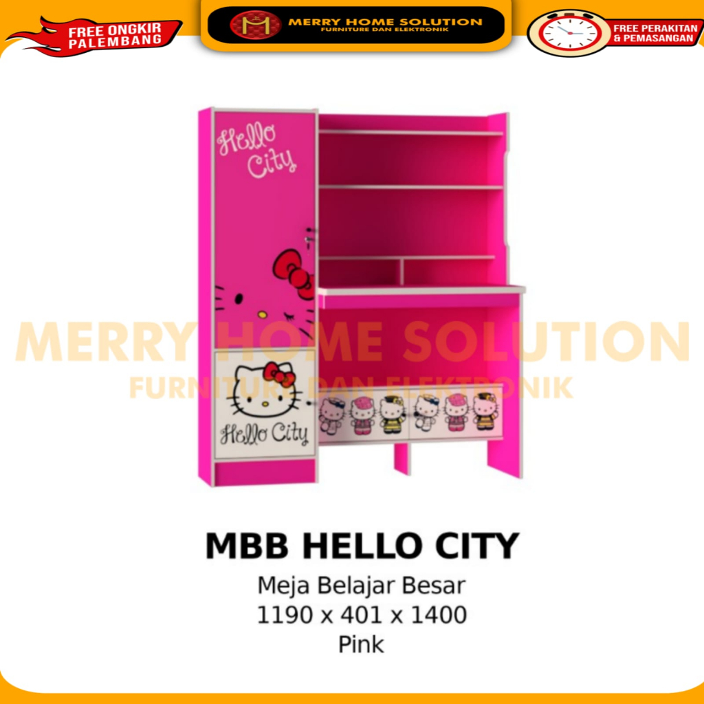 meja belajar anak olympic gstar MBB HELLO KITY meja belajar karakter
