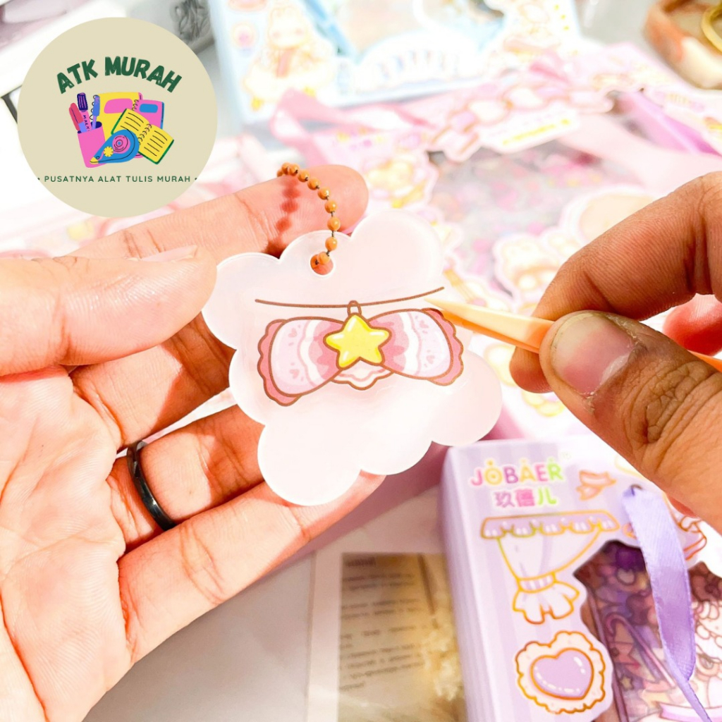 

STIKER SET JBE-27 JOBAER TERMURAH GANTUNGAN KUNCI PINSET PERATA STICKER