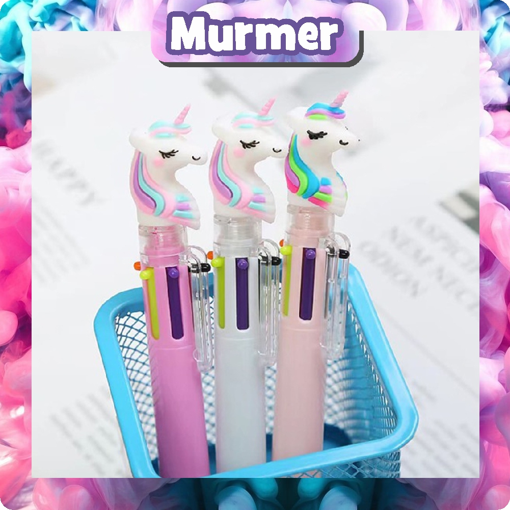 

MurmerOfficial Pena Mekanik 6 Warna Pena Unicorn 6 Warna Pulpen Mekanik Karakter Unicorn Import S081