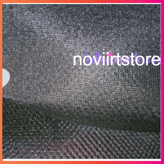Bahan Kain Jaring Jala Double Dobel Mesh Hitam Per meter