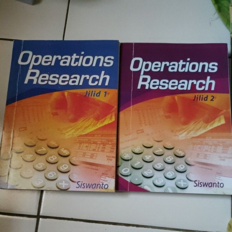 

operations research riset operasi Siswanto second