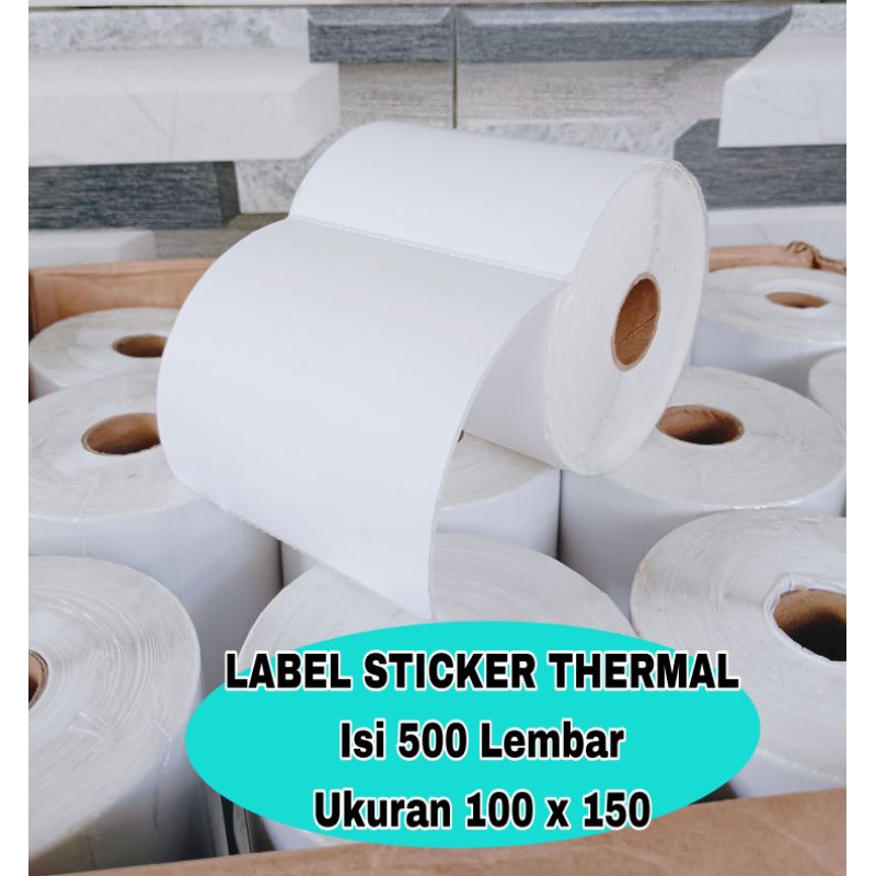 

✨COD✨LABEL Sticker Thermal 100 x 100 /Kertas Thermal /Label Resi sticker
