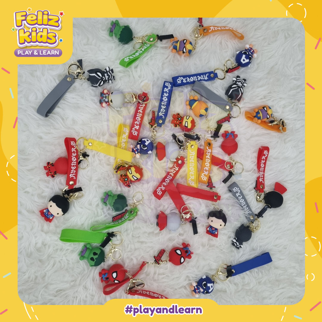 [FK[[KC01] GANTUNGAN KUNCI KARAKTER ANIME LUCU KEYCHAIN MARVEL AVENGER DARTHVADER DEADPOOL VENOM