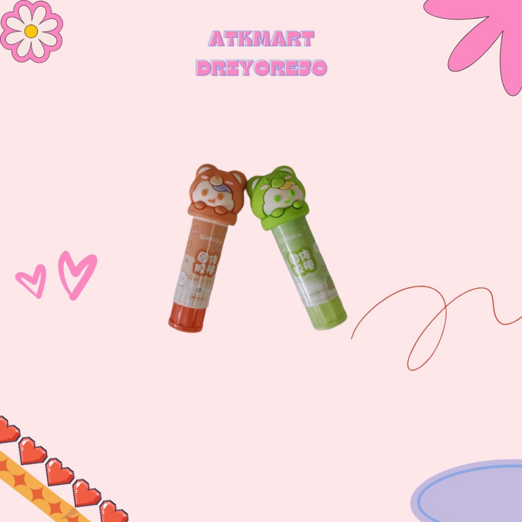 

Lem Kertas Weibo Fancy motif kepala Bear 8gr