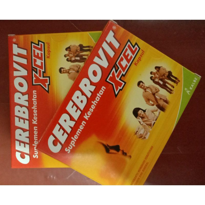 Cerebrovit Xcel isi 10kapsul/Suplemen Kesehatan / vitamin nutrisi otak;8992858418316