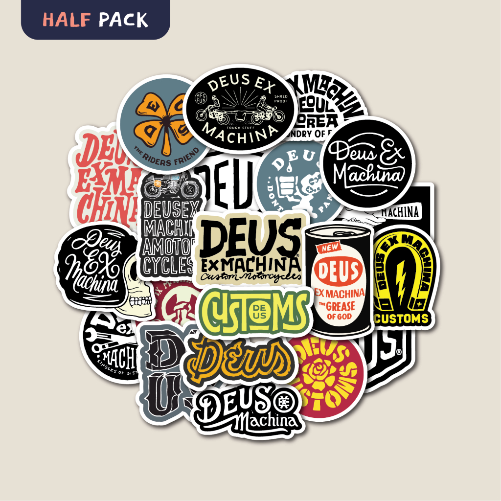 

STICKER PACK DEUS EX MACHINA | STICKER TUMBLER | STIKER LAPTOP KOPER HELM